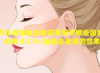 黔东南抽脂去眼袋费用受哪些因素影响 🌾 (抽脂去眼袋的效果怎么样(图))